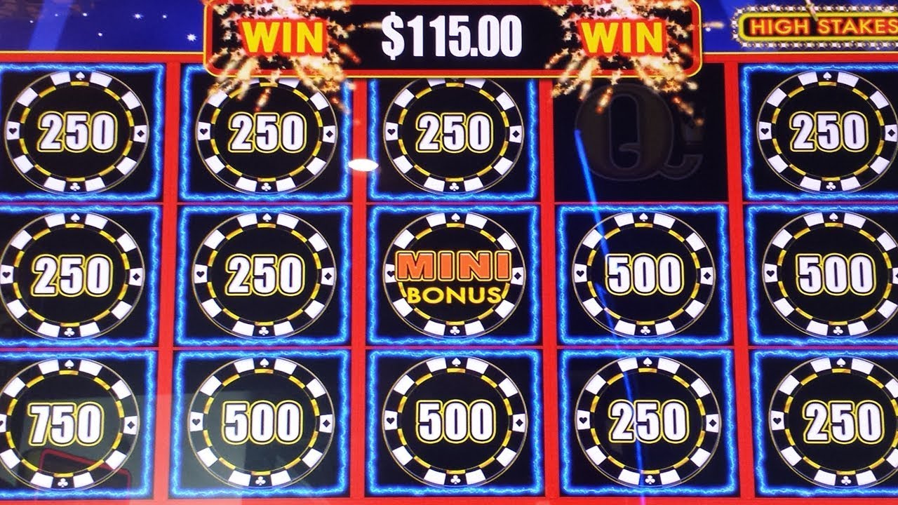 High stakes slot machine wins
